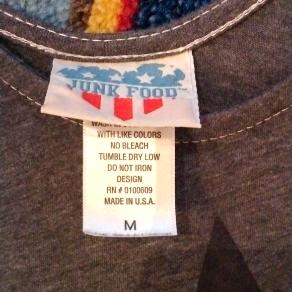 COPY - JUNKFOOD- Pink Floyd Grey Slub Tee-shirt Size M - Picture 3 of 5